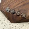 Botón metálico hueco redondo estilo europeo y americano hebilla de diamante para coser a mano hebilla para camisa cárdigan hebilla para top joyería para ropa