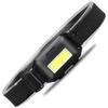 Cross-border bateria seca mini portátil cob plástico brilhante pequeno farol led acampamento ao ar livre noite equitação pesca noite corrida