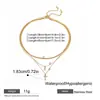 Collar Cruz de Zirconia de Acero Inoxidable Transfronterizo Europeo y Americano Más Vendido Multicapa para Mujer Joyería de Lujo Ligero Nicho de Gama Alta