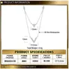 Nuevo Collar Colgante Moda Simple Doble Capa Forma de V de Plata de Ley S925 Collar Romántico Fresco con Colgante Letra Forma de V para Mujeres