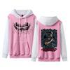Comércio exterior Moletom com capuz masculino e feminino Espada Vento Lendário Berserk Cor de contraste forrado de lã Suéter Casal