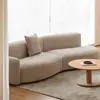 Sofá Curvo de Tela Nuevo Xinyu Sofa de Lao Ming Hao en Estilo Japonés Wabi-Sabi Combinación Modular.