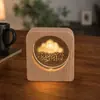 Luz de Noche de Cristal Souvenir Creativo de Cristal Adornos de Escritorio Lámpara de Mesita de Noche Puesto de Manualidades Regalos para Estudiantes y Maestros