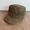 Gorra de Equitación Retro con Remaches para Mujer Otoño Invierno Gamuza Felpa Gorra Plana Gorra Plana Militar Británica Gorra Versátil para Adelgazar la Cara Pato
