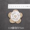 Cuerda de cáñamo decoración de flor pequeña hecho a mano diy haciendo anillo de jardín de infancia diseño de creación lazo material de flor de lino accesorios