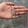 Espada de Metal Espada de Ángel Corazón de Polvo tamaño pequeño Modelo de Arma Fría Mini Espada Pequeña para Niños Colgante Llavero