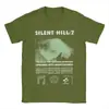 Camisetas Masculinas SilenT Hill 2 Roupas de Algodão Casuais Manga Curta