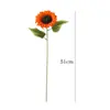 Girasol Simulado Flor Falsa Estilo Europeo Rama de Girasol Estilo Pastoral Hogar Fotografía Accesorios de Baile Ramo de Boda