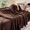 Comercio exterior transfronterizo, manta de franela de color liso, manta de felpa de doble cara, manta para siesta, funda de sofá, felpa de leche, sábana de cama engrosada y extra felpa