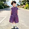 Conjunto Hanfu para Niños sin Mangas 2026 Nuevo Verano Traje Tang Infantil Estilo Chino Traje Tradicional Atuendo para el Primer Cumpleaños