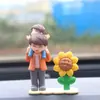 Personajes de Dibujos Animados para una Familia de Cuatro Adornos para Coche, Adornos Cálidos para Coche, Decoraciones Interiores de Coche para Consola Central Venta al por Mayor