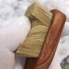 Cepillo de Mil Cerdas para Limpieza, Cepillo de Cerdas Duras y Cepillo de Cerdas Suaves para Ceniza de Carbón, Boro y Nogal, Especial para Limpiar Pulseras Vajra, Mini Cepillo Qige para Eliminar el Polvo