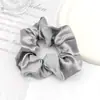 Scrunchie Vintage de Cristal e Cetim Transfronteiriço Alta Elasticidade Prendedor de Cabelo Feminino Coreano Scrunchie de Tecido de Cor Sólida Amazon