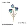 Broche de Flor Tulipa Gota de Óleo Moda Estilo Coreano Tendência Ins Estiloso Pinos Fofos Acessórios Literários