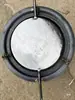 Estufa de Leña para Uso Doméstico, Estufa de Plancha de Acero para Pan Plano al Aire Libre, Estufa Pequeña de Plancha para Voltear Pan Plano, Estufa Pequeña para Tostar Té y Pan Plano