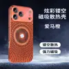 Adecuado para iPhone 17 Pro, Funda de Teléfono Magnética Disipadora de Calor con Diseño Hueco tipo Hielo, Funda Protectora Anti-Caída de Cobertura Total Apple 16 15