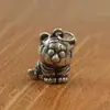 Nuevo Colgante pequeño retro de plata zodiaco Tigre colgante para coche joyería de plata colgante para hombres y mujeres pequeño regalo venta al por mayor de fábrica