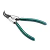 Pinzas para Circlips Shida, Pinzas para Circlips Internos y Externos de Doble Propósito, Pinzas de Resorte, Pinzas de Tensión, Cabeza Recta, Boca Curva Eje, Herramienta Pinzas para Anillos de Retención