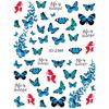 Adesivos de Arte de Unha Borboleta Primavera 2024 Novos Atacado Adesivos de Unha Borboleta Pequena Colorida Decoração Meia Borboleta