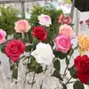 Flor de Rosa Simulada Hidratante Rosa de Alta Qualidade Rosa com Toque Real Decoração de Casa Flor Artificial Florista Transfronteiriço Rosa Explosiva