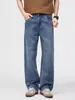 Ropa para Hombre / Primavera 2026 Jeans Retro High Street para Hombre, Corte Recto Holgado, Pantalones Casuales Versátiles, Pierna Ancha Larga Holgada