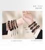 Pulsera de Obsidiana Koi para Mujer, Pulsera de Cristal con Cuentas de Obsidiana Plateada Natural para Hombre, Regalo de Alta Gama