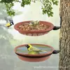 Comedero para pájaros al aire libre, colgante, piscina para baño, vajilla de jardín, comedero para colibríes, cuenca para baño de pájaros, hierro forjado, hecho a mano