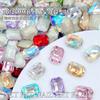 Accesorios de Nail Art de Moda Octagonales Largos de 10x14 mm Pedrería con Base Puntiaguda Pedrería Irregular Súper Brillante para Decoración de Uñas Venta al por Mayor