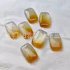 Pingente de Buda de Calcedônia Colorida Tipo Gelo Ágata Natural Doce Nuvem Auspiciosa Fechadura Pingente de Jade Raposa Corrente