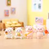 Figuras Lindas de Mascotas, Serie Estamos Juntos, Caja Sorpresa Adornos Creativos de Resina para Escritorio, Regalos de Decoración para Oficina