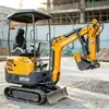 Opcional motor EPA excavadora de obra patio villa zanja de tubería excavadora de orugas pequeña