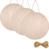 Piezas redondas de madera de 30 cm para puerta de bricolaje, placa de puerta de planta verde redonda, piezas de madera en blanco, piezas decorativas de madera para fiesta de Navidad
