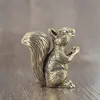 Suporte de Incenso Vintage de Cobre Puro com Esquilo para Uso Interno, Suporte para Palitos de Incenso, Acessório de Incenso de Latão para Decoração de Sala de Estudo