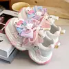 Tenis Hello Kitty para Niñas Primavera 2026 Nuevos Malla Transpirables Antideslizantes Zapatos Casuales Estilo Princesa Zapatos Infantiles