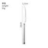 Juego de Cuatro Piezas de Cubiertos Occidentales para Bistec, Tenedor, Cuchara de Acero Inoxidable 304 con Mango Redondo Forjado Espeso, Cuchara de Postre