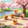 Figuras de Capibara Lindas de Primavera para Paisajes en Miniatura, Decoración de Jardín DIY, Accesorios Colgantes, Adornos Pequeños