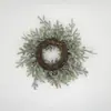 Ventas Directas de Fábrica Decoraciones Navideñas Populares de Amazon Guirnalda de PE Corona Decoración de Ventana Colgante de Puerta de PE Ratán