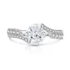 Anillo de Trébol de Cuatro Hojas con Corte Flor de Hielo de Piedras Preciosas de Colores Más Vendido en Xiaohongshu, Anillo de Trébol de la Suerte Chapado en Oro con Diamante de Alto Carbono, Dropshipping en Transmisión en Vivo