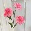 3 flores artificiais de dália, crisântemo, flores falsas para decoração de sala de estar em casa, arranjo para cena de casamento em hotel, adereços de fotografia