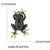 Nuevo Lindo Broche de Rana de Aleación con Diamantes de Imitación Combinable Exquisito Creativo para Traje de Hombre y Mujer, Suéter, Corsage, Pin de Joyería