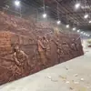 Escultura em Relevo de Cobre Forjado Personalizada, Escultura de Placa de Cobre Personalizada, Gravação em Cobre, Tela Quadrada Grande de Parede Impressão em Cobre, Fábrica de Gravação em Cobre
