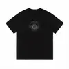 Nanyou Cross-Border Amazon Comércio Exterior Marca da Moda Paris Genuíno Mesmo Estilo Camiseta Estampada Manga Curta Caimento Solto Estilo Casal
