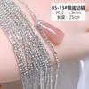 Atacado Yiwu joias de unha garra corrente de strass ouro e prata flash mágico pequenos diamantes pérolas decorações acessórios para unhas