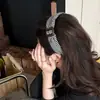 Diadema Cuadros Vintage para Mujer, Elegante Moda de Gama Alta Diadema de Corona Alta Nuevo Accesorio para el Cabello de Gama Alta 2025 para Lavarse la Cara