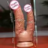 Jiuai dildo macio realista brinquedo sexual para masturbação, produtos sexuais para adultos para mulheres, pênis de simulação em silicone líquido