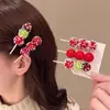 Pinza de Pato Creativa Dulce Personalidad Borde de Bayas Simuladas Cubiertas de Azúcar Pinza para el Cabello Linda Pinza para el Cabello Japonesa y Coreana Todo Combinación Accesorios para el Cabello de Bebé
