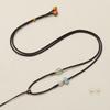 Colar de cloisonne corda criativa tecido diy ajustável jade jade ágata cristal pingente corda jóias cordão