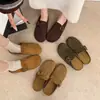 Sandalias de plataforma, que aumentan la altura, con punta abierta para mujer, adecuadas para uso en exteriores, nueva colección otoño 2026, estilo slip-on, con diseño de punta falsa