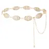 Cadena de Cintura de Metal Plateado con Discos Estilo Retro Bohemio para Mujer, Accesorio de Cinturón de Gama Alta de Nicho con Estilo Étnico para Combinar con Vestidos