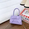 Bolsa Infantil Fashion Style Coreano, Bolsa Quadrada Pequena de Mão Estilosa e Fofa com Laço, Bolsa Transversal de Corrente Personalizada para Meninas